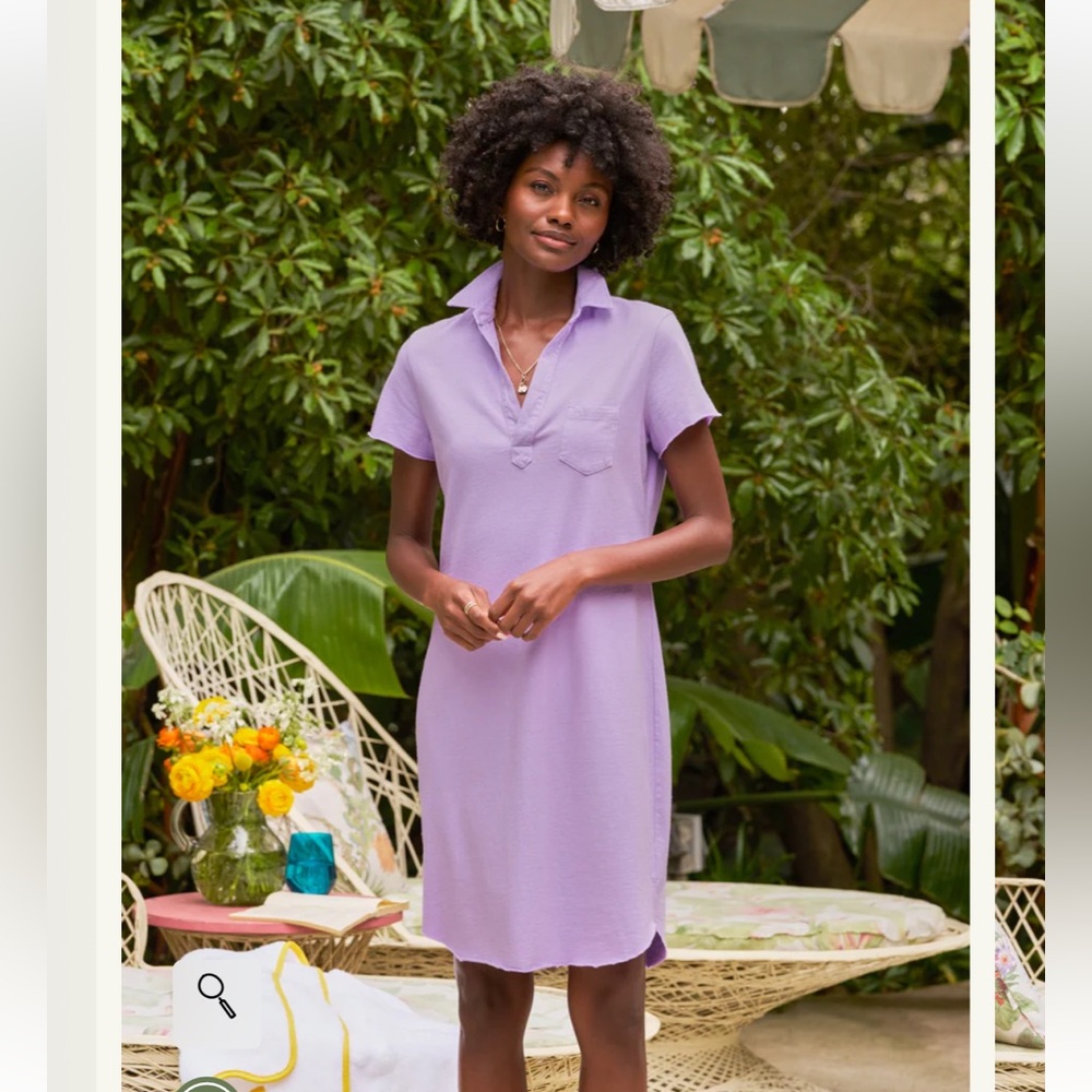 NWT Frank & Eileen Lauren Violet Polo Dress, Women’s Size Medium - Picture 7 of 9